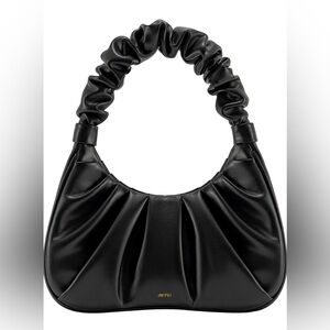 JW PEI Women's Gabbi Ruched Hobo Handbag Black